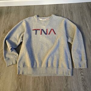 TNA Gray Crew Neck Sweater